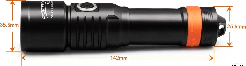 OrcaTorch D530V – 1200 Lumen Dive Torch