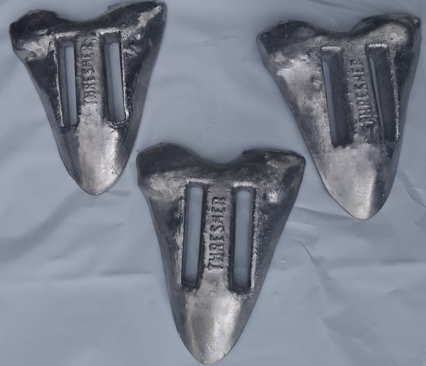 3 x 1.1kg Megalodon Tooth Dive Weights with 1.3m Rubber Belt