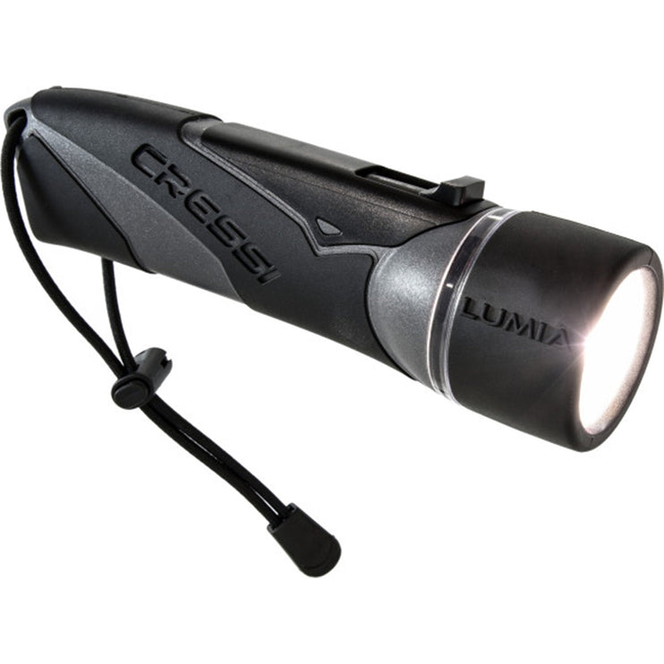 Cressi Lumia+ Ultra LED Dive Torch Black Silver 300lm
