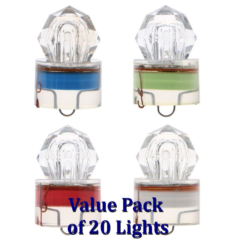 Value Pack (20) Deep Water Strobe Fishing Light 4cm x 2.5cm – NZ Diver