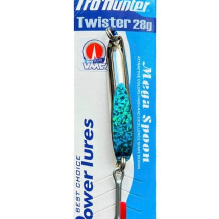 Mega Lure  Twister 28g - Silver/Blue  Pro Hunter