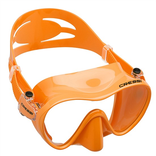 Cressi F1 High-Grade Silicone Frameless Dive Mask - Orange