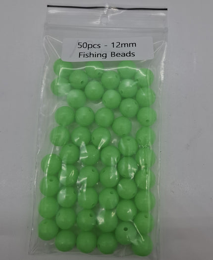 Meanfish Round Lumo Fishing Beads 12mm – Bulk Pack of 50