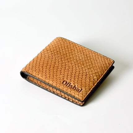 Fish Leather Bifold Wallet