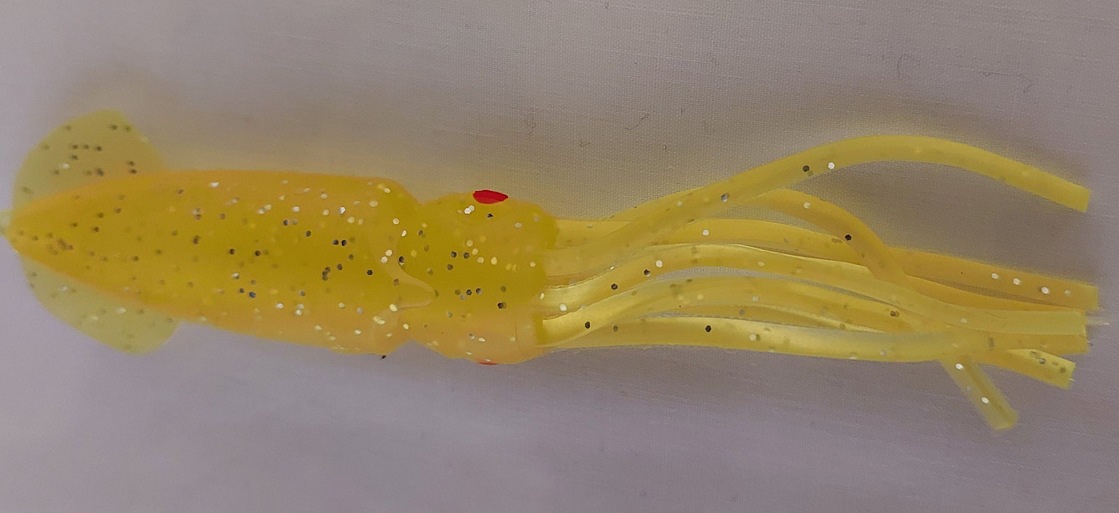 Yellow 12.5cm Lumo Coloured Fishing Octopus Skirts  (Pkt of 3)