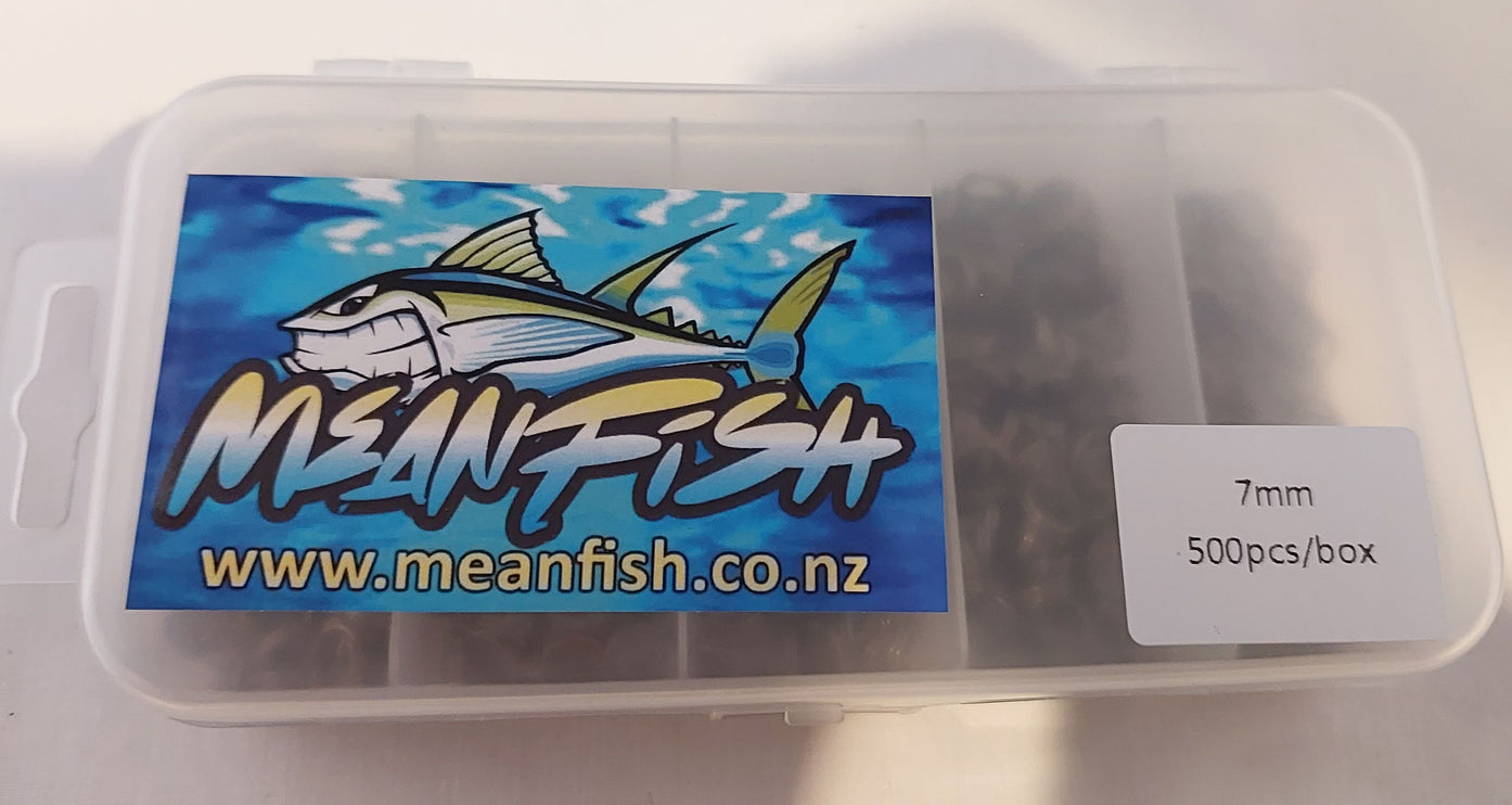 7mm Split Rings Value Pack of 500 - MeanFish