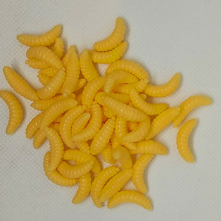 50PCS 2cm 0.3g Artificial Soft Grub Bait