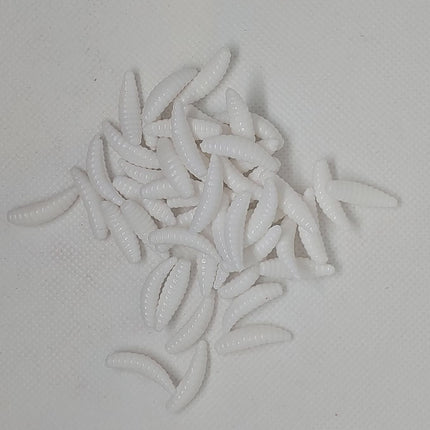 50PCS 2cm 0.3g Artificial Soft Grub Bait