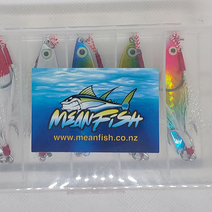 5 x15 gram Lures with Tackle Box for Trout Salmon Kahawai