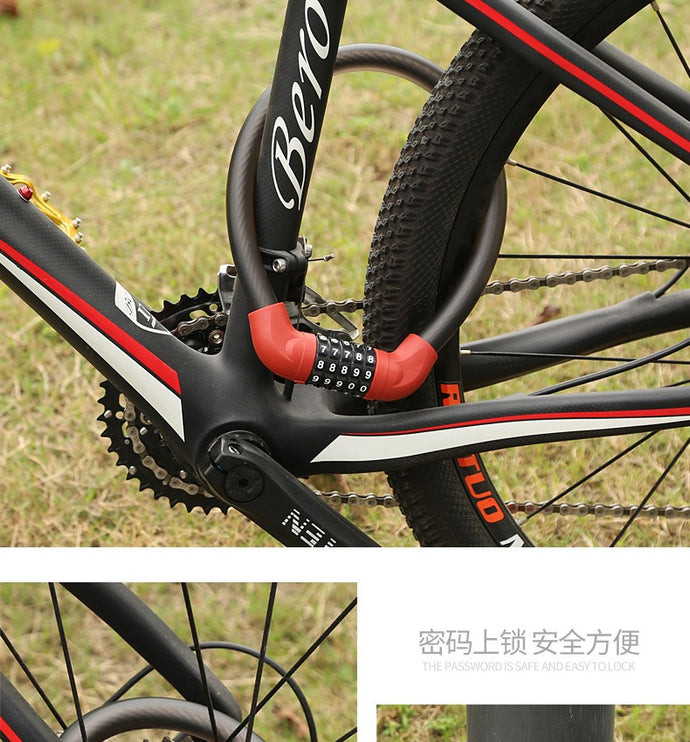 5 Digit  Steel Cable Ring Bike Lock