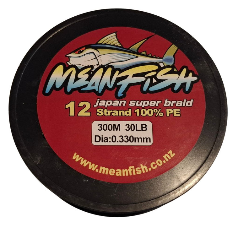 300m Meanfish x12 strand  Super Braid Fishing Line - Multi