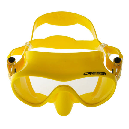 Cressi F1 High-Grade Silicone Frameless Dive Mask - Yellow