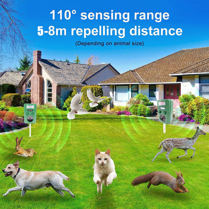 Solar Bird Repeller – Motion Activated Ultrasonic Bird Deterrent