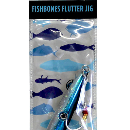 Ocean Assassin Fishbones Flutter Jig - Blue