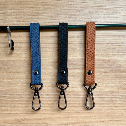 Fish Leather Key Fob