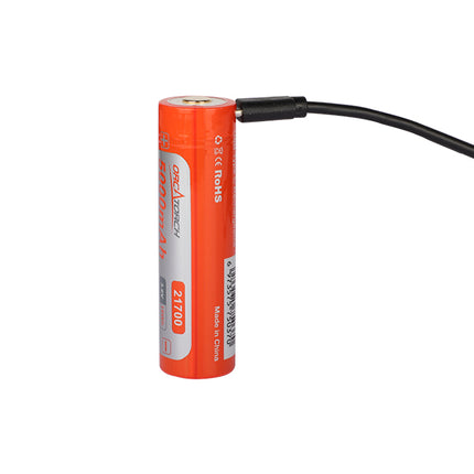 OrcaTorch 21700 USB Type-C Rechargeable Battery