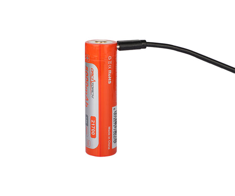 OrcaTorch 21700 USB Type-C Rechargeable Battery