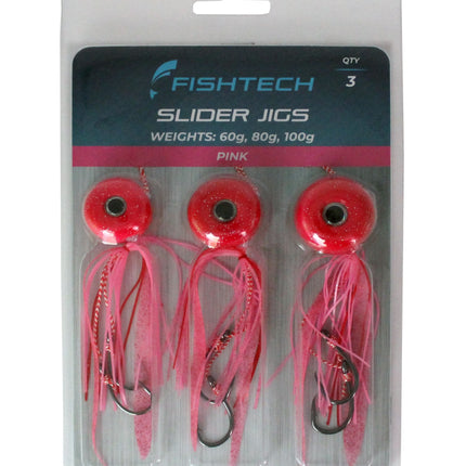 Fishtech Slider Jig Value Pack - Pink