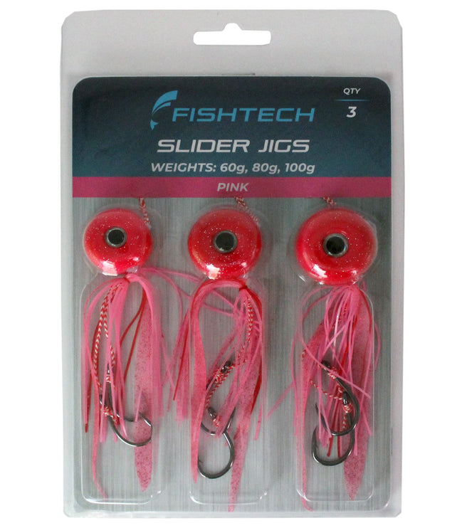 Fishtech Slider Jig Value Pack - Pink