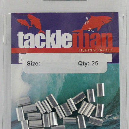 Alloy Fishing Crimps 0.8mm–2.3mm (Pack of 25)