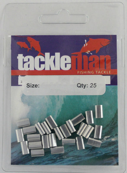 Alloy Fishing Crimps 0.8mm–3.1mm (Pack of 25)