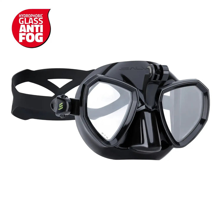 Salvimar Dive Action Mask TRINITY Anti Fog, Black/Black