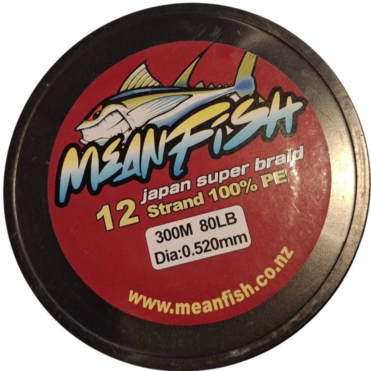 300m Meanfish x12 strand  Super Braid Fishing Line - Multi