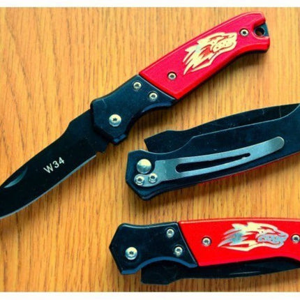 Multi Purpose Folding Knife Red or Blue