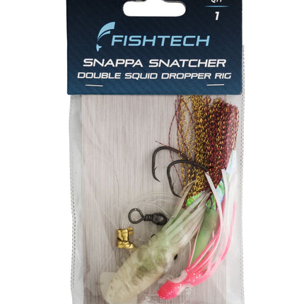 Fishtech Snappa Snatcher Double Squid Dropper Rig