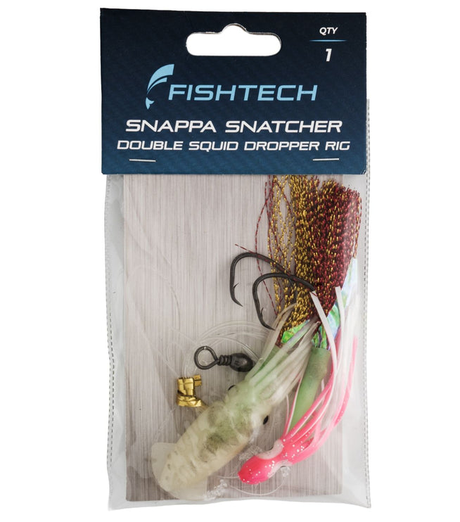 Fishtech Snappa Snatcher Double Squid Dropper Rig