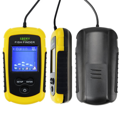 Wired Fish Finder | 100m Depth | 200kHz Sonar | LCD Display