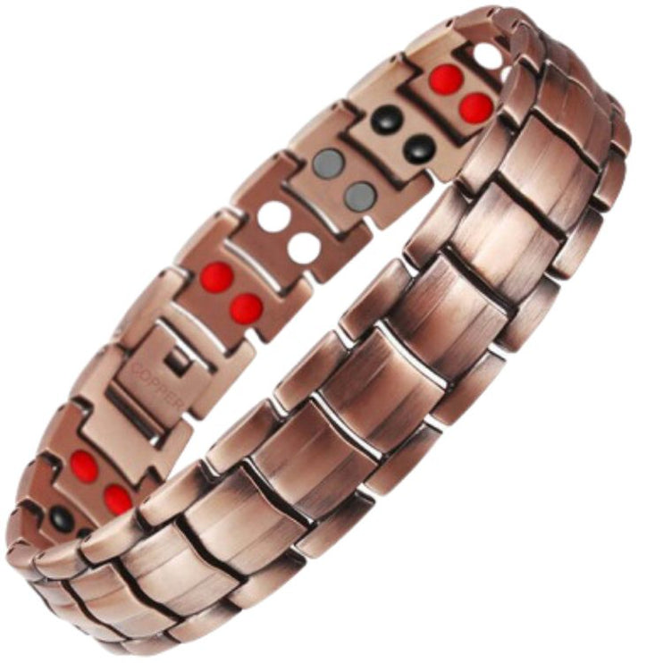 Solid Copper Double Row Energy Germanium Bracelet