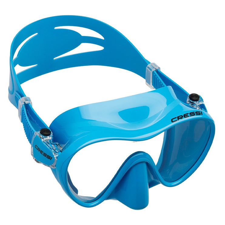 Cressi F1 High-Grade Silicone Frameless Dive Mask - Blue