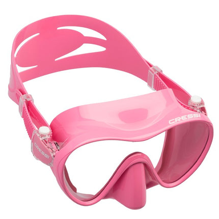 Cressi F1 High-Grade Silicone Frameless Dive Mask - Pink