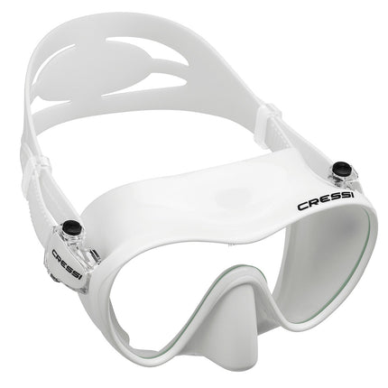 Cressi F1 High-Grade Silicone Frameless Dive Mask - White