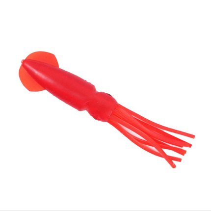 Red 12.5cm Lumo Coloured Fishing Octopus Skirts  (Pkt of 3)