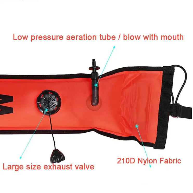 Dive Safety 120cm Surface Marker Buoy Orange