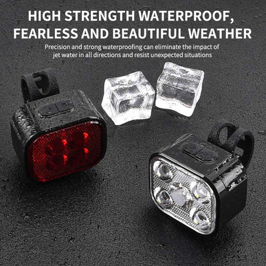 Rechargeable Bike Light Set