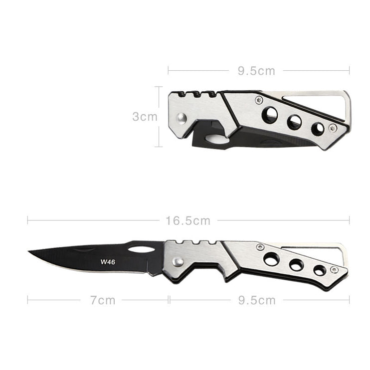 Stainless Steel Pocket Knife with Silver Handle