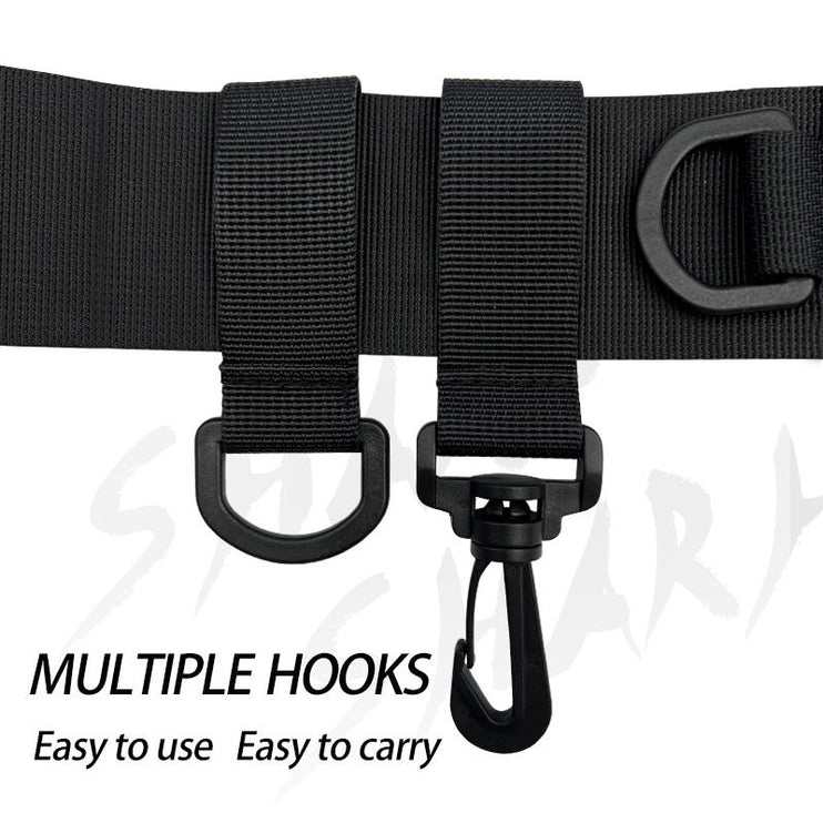 Adjustable Fishing Waist Belt  with Rod Holder