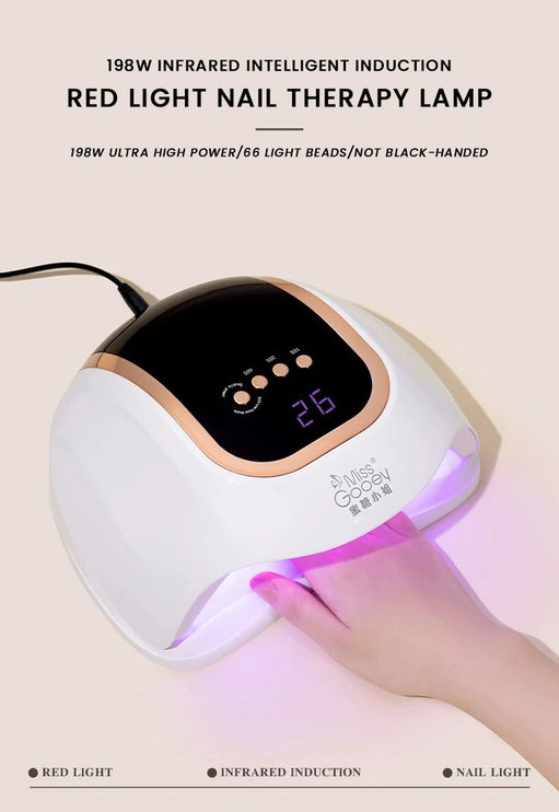 198W High Power Nail Lamp 36 Led Bulbs Nail Dryer Lamp Three-Speed