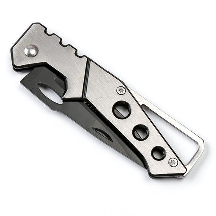 Stainless Steel Pocket Knife with Silver Handle