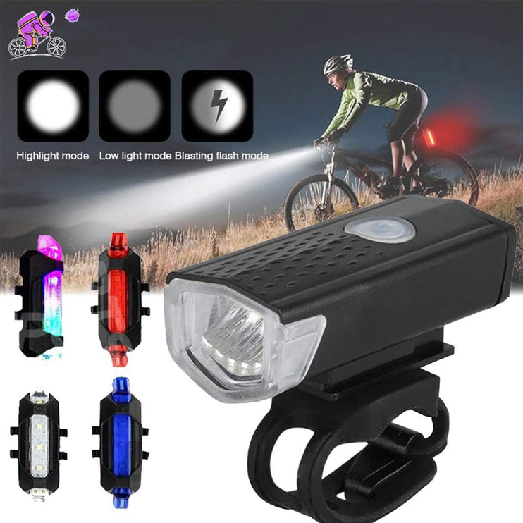 Bike Light Set USB  Rechargeable Front and Rear