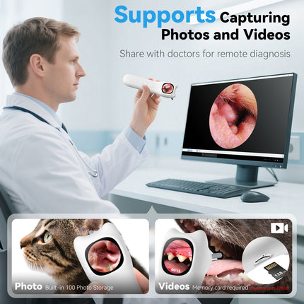 Electric Ear Cleaner with 1080P Camera – IP67 Otoscope with Screen, USB Rechargeable Ear Wax Removal Tool