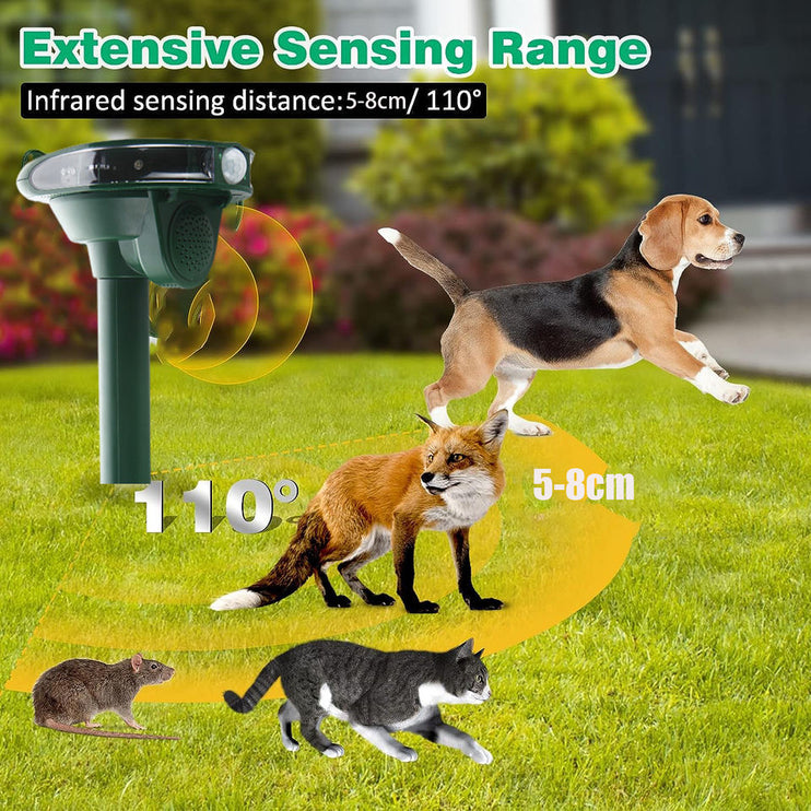 Cat and Bird Repeller Ultrasonic Outdoor / Solar Powered