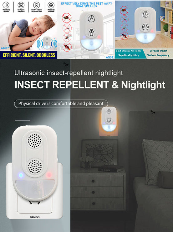 Ultrasonic Mouse and Rat Repellent - Dual Speaker