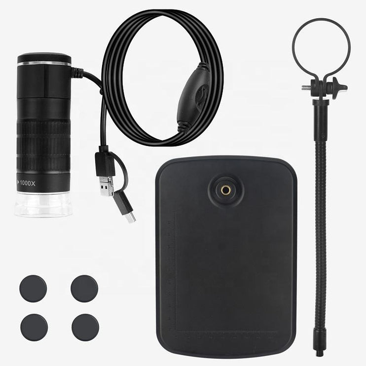 1000X Digital Microscope Camera with LED Light – USB Android Inspection Microscope