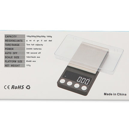 500g 0.01g  Precision Digital Pocket Weighing Scales cx186