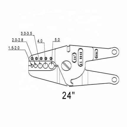 Superb Heavy Duty 24" Bench Crimper