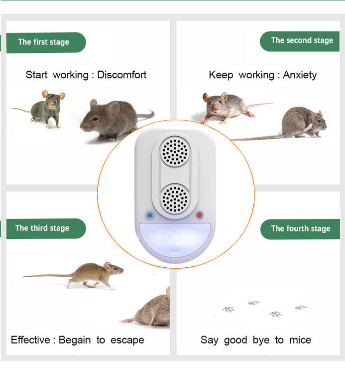 Ultrasonic Mouse and Rat Repellent - Dual Speaker